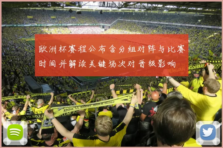 欧洲杯赛程公布含分组对阵与比赛时间并解读关键场次对晋级影响
